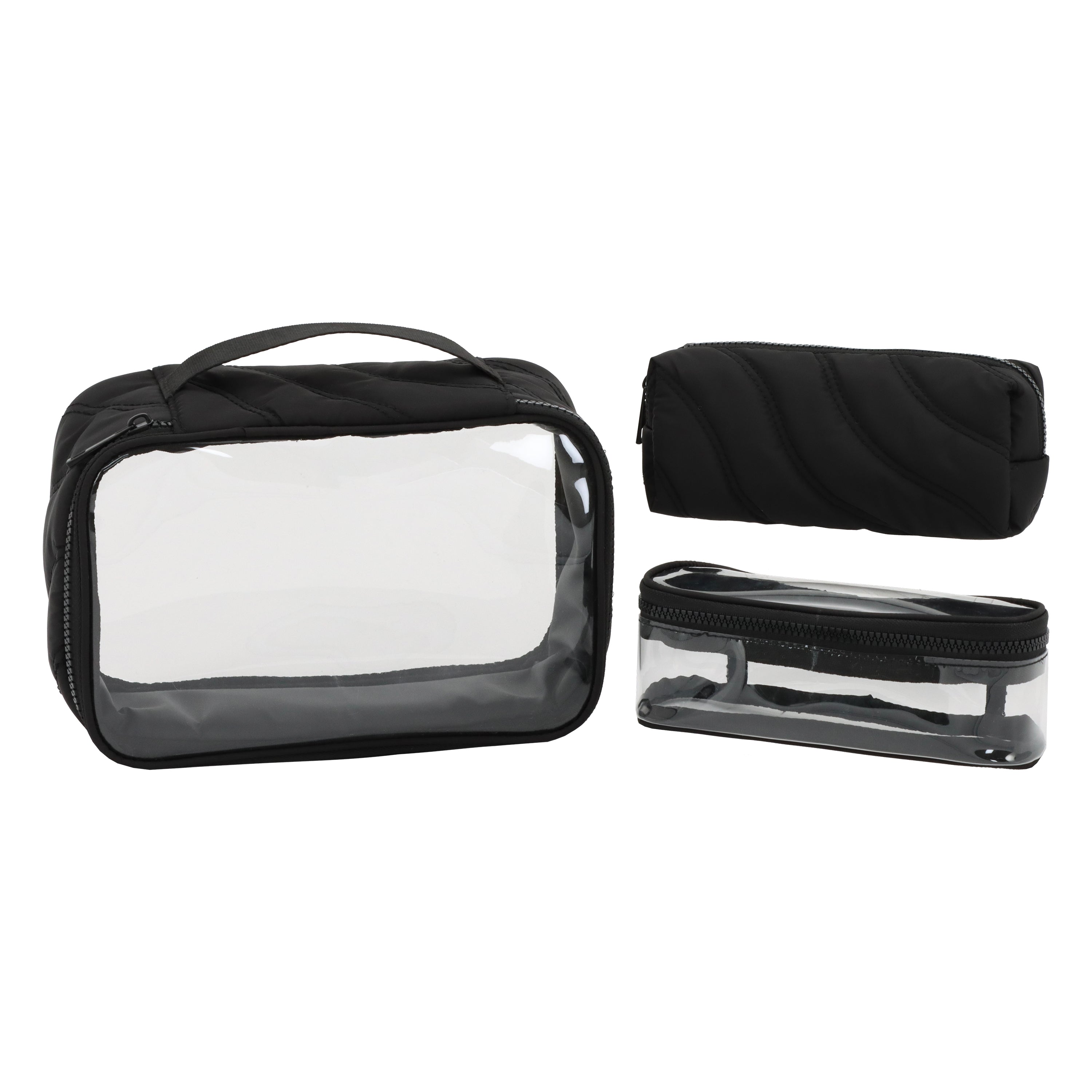 ENSEMBLE DE 3 POCHETTES EMBOÎTABLES PUFFER