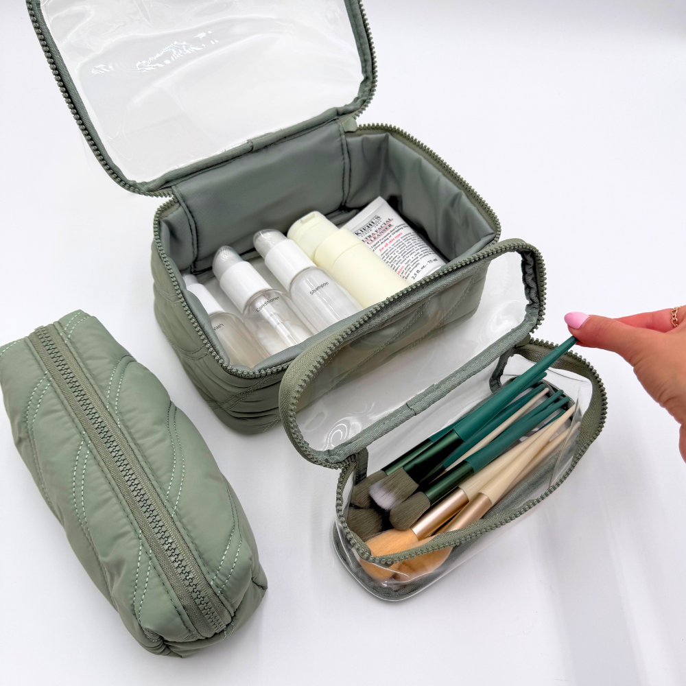 PUFFER SET OF 3 NESTED POUCHES