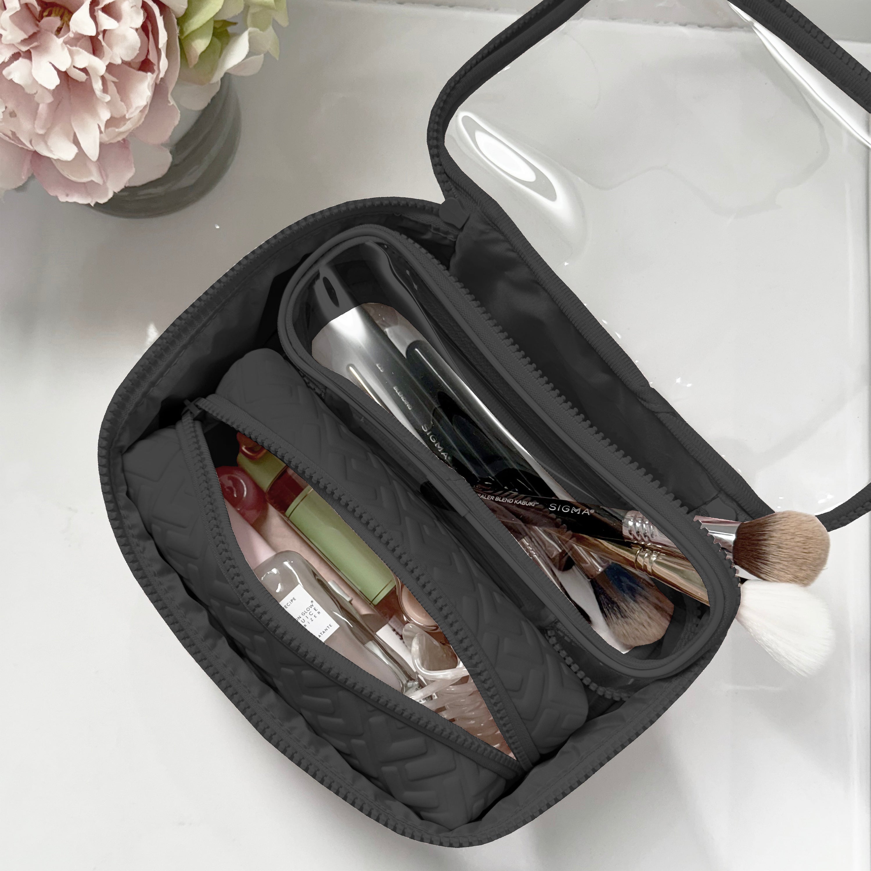 NEOPRENE SET OF 3 NESTED POUCHES