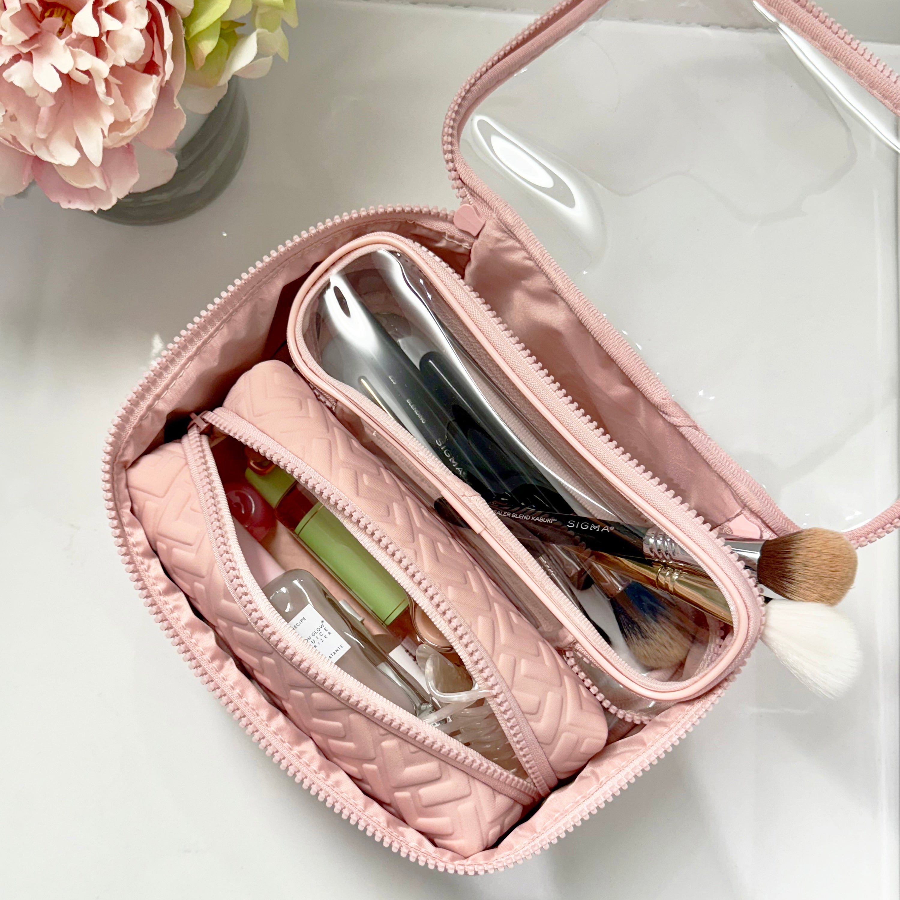 NEOPRENE SET OF 3 NESTED POUCHES