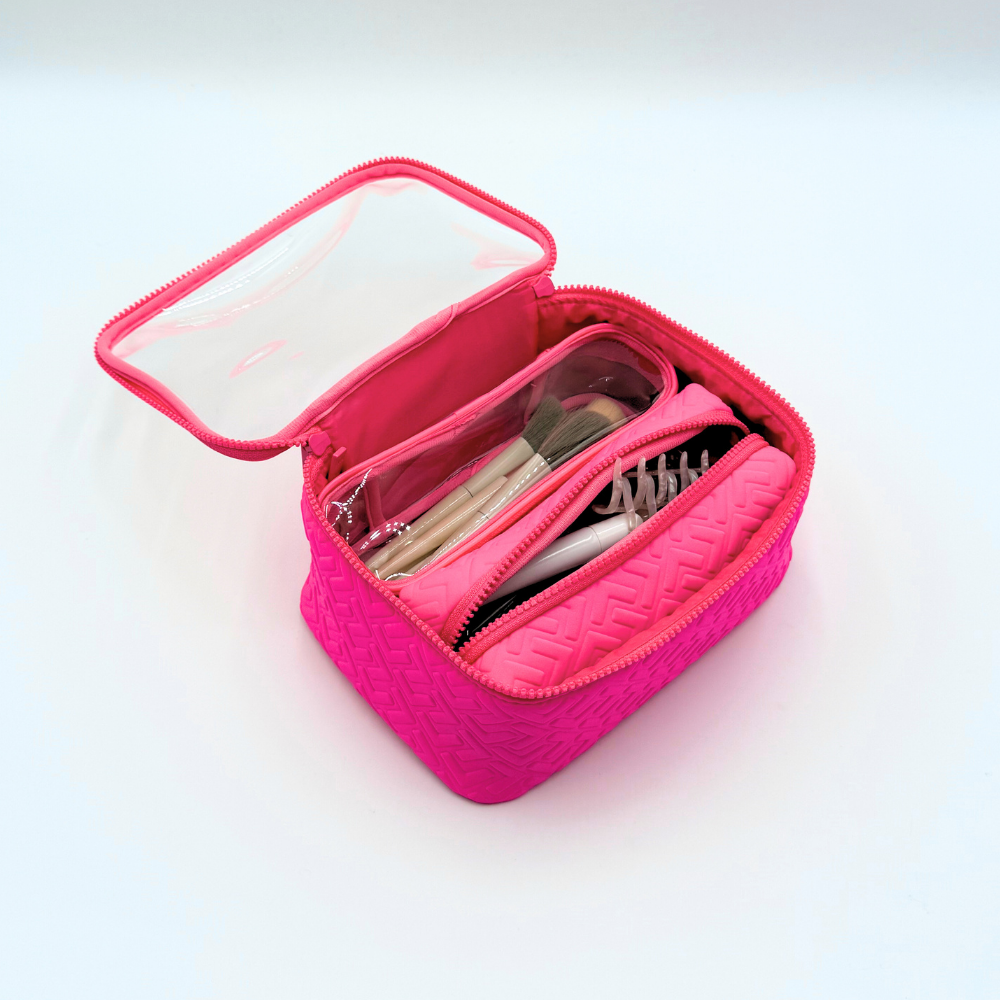 NEOPRENE SET OF 3 NESTED POUCHES