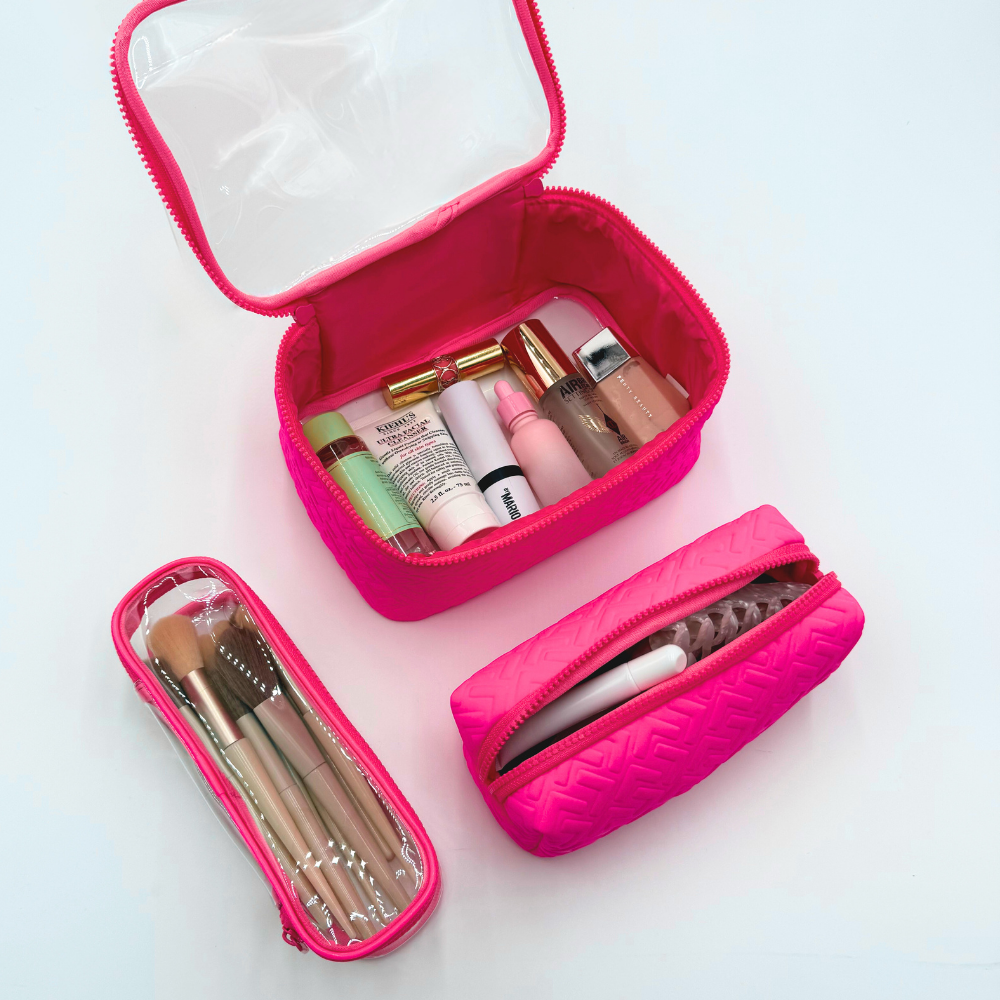 NEOPRENE SET OF 3 NESTED POUCHES