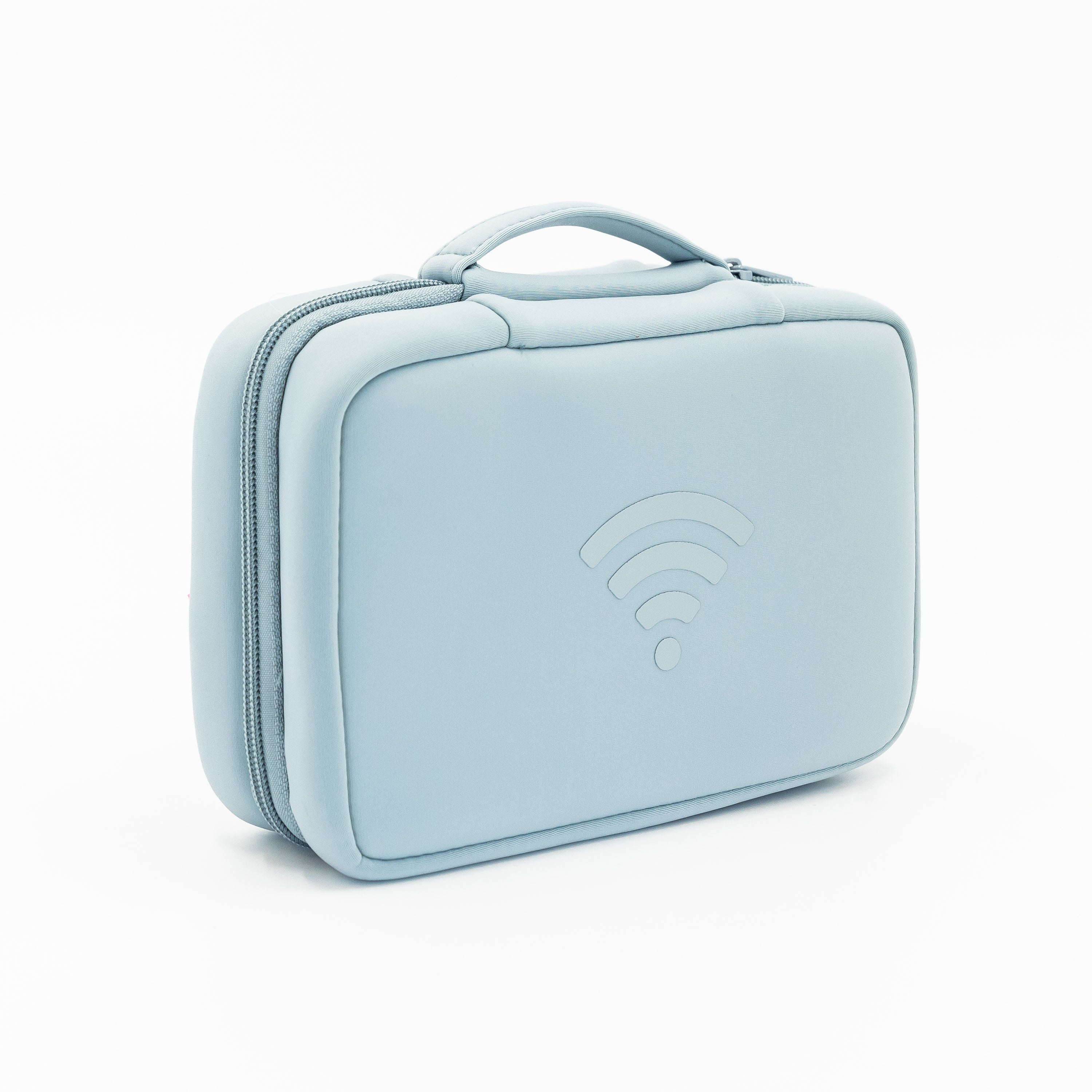 Blue Cord case and charger case made of Neoprene