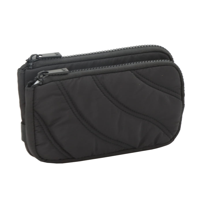 WALLET AND FUNCTIONAL POUCH WITH SNAP BACK WRISLET