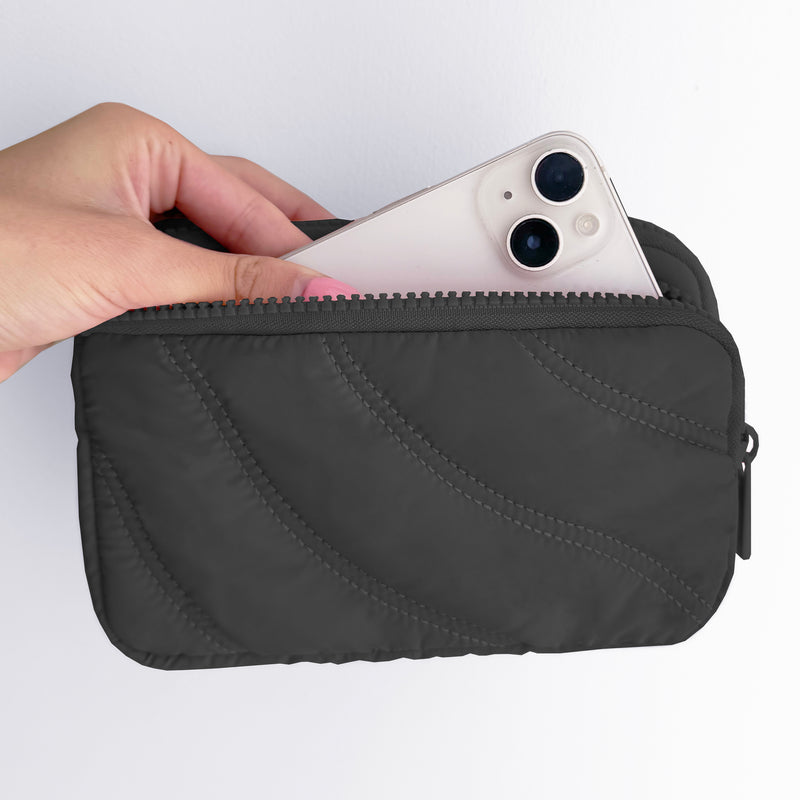 WALLET AND FUNCTIONAL POUCH WITH SNAP BACK WRISLET