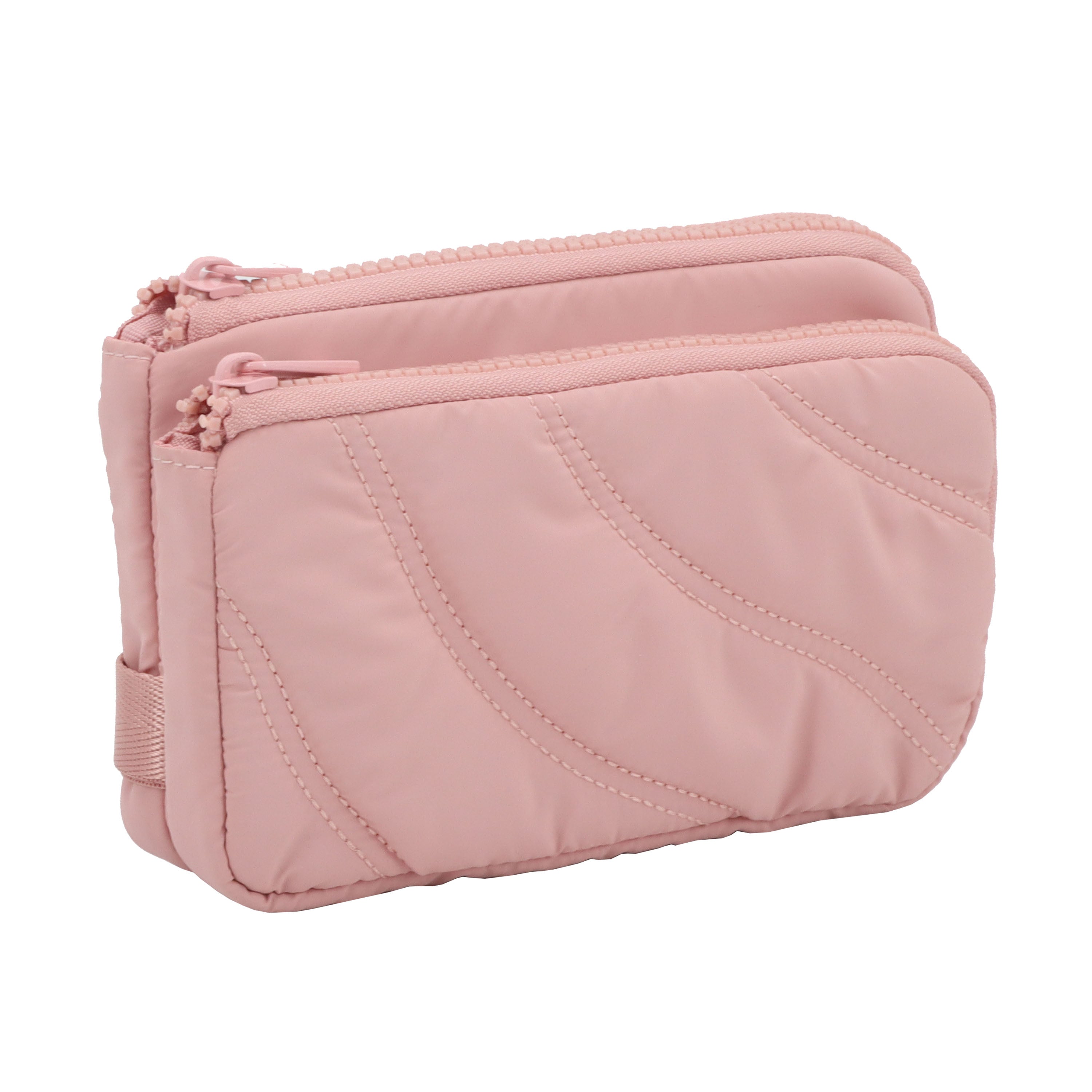 PORTEFEUILLE ET POCHETTE FONCTIONNELLE AVEC POIGNET À FERMETURE ÉCLAIR