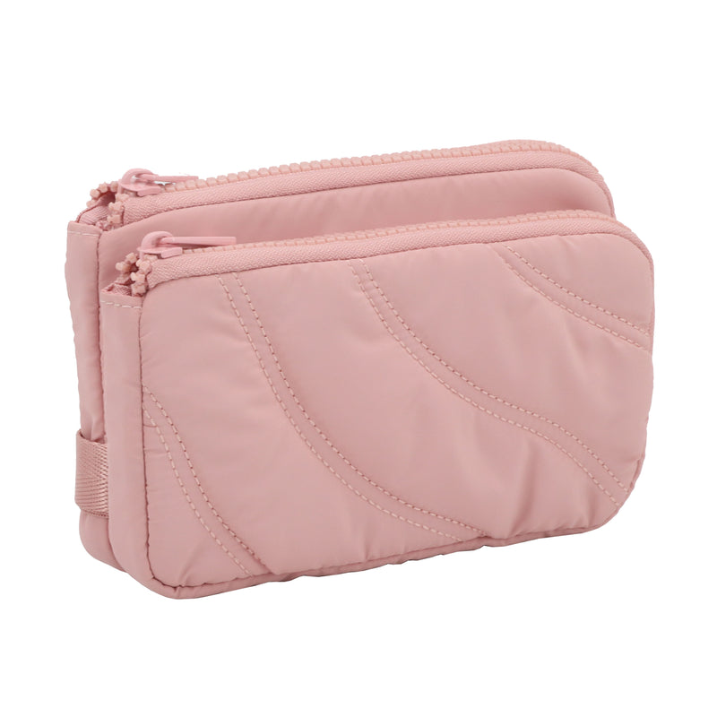 WALLET AND FUNCTIONAL POUCH WITH SNAP BACK WRISLET