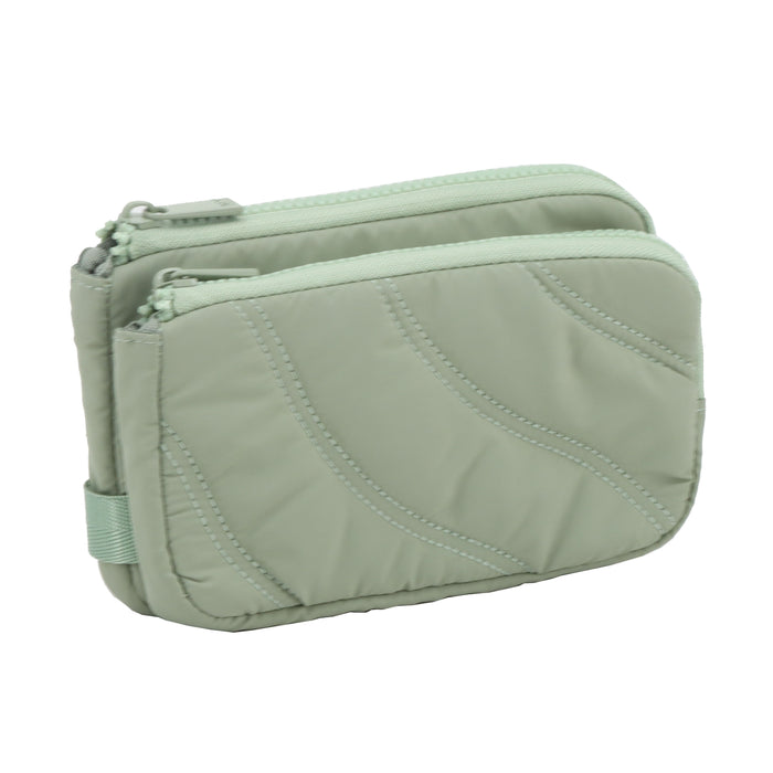 WALLET AND FUNCTIONAL POUCH WITH SNAP BACK WRISLET