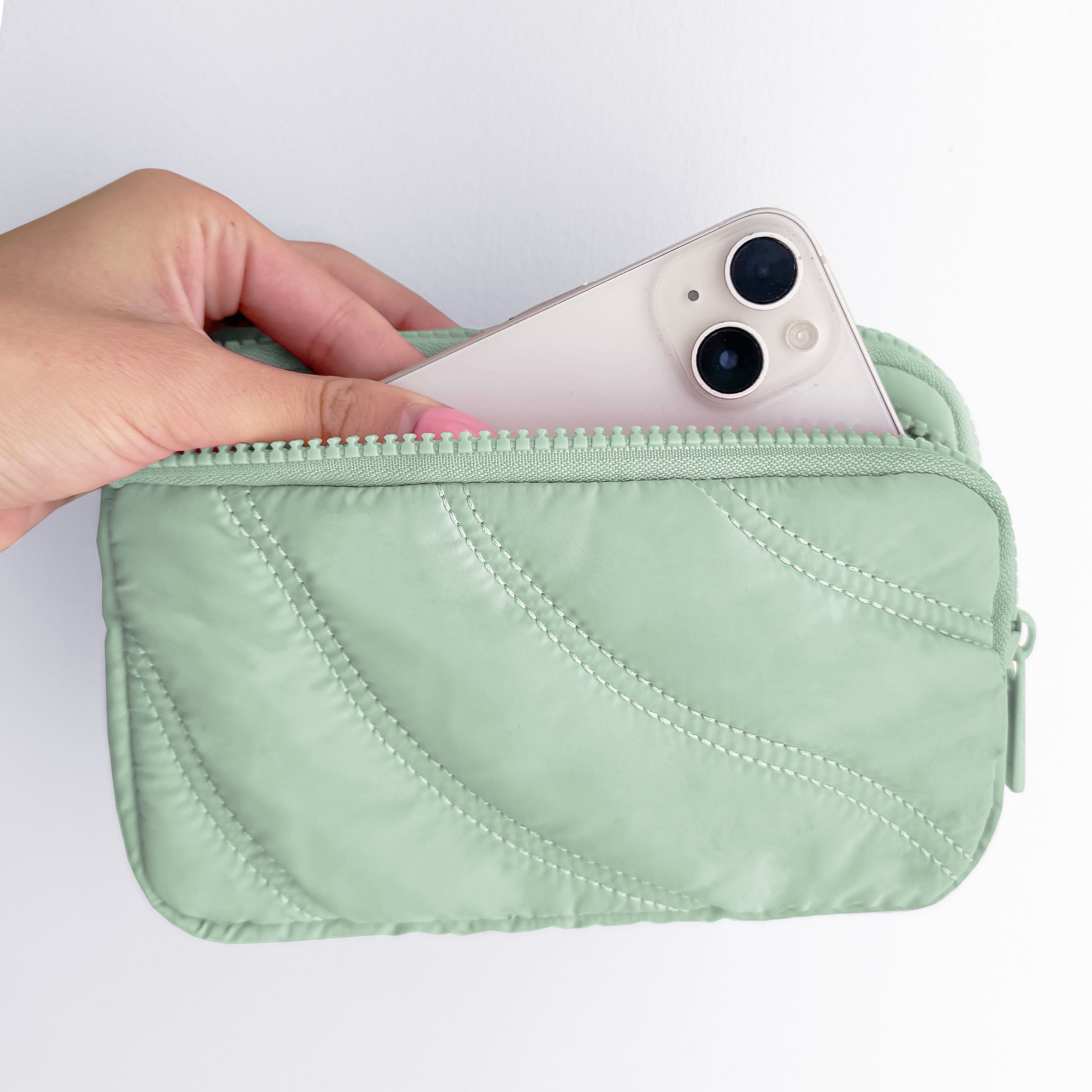 WALLET AND FUNCTIONAL POUCH WITH SNAP BACK WRISLET