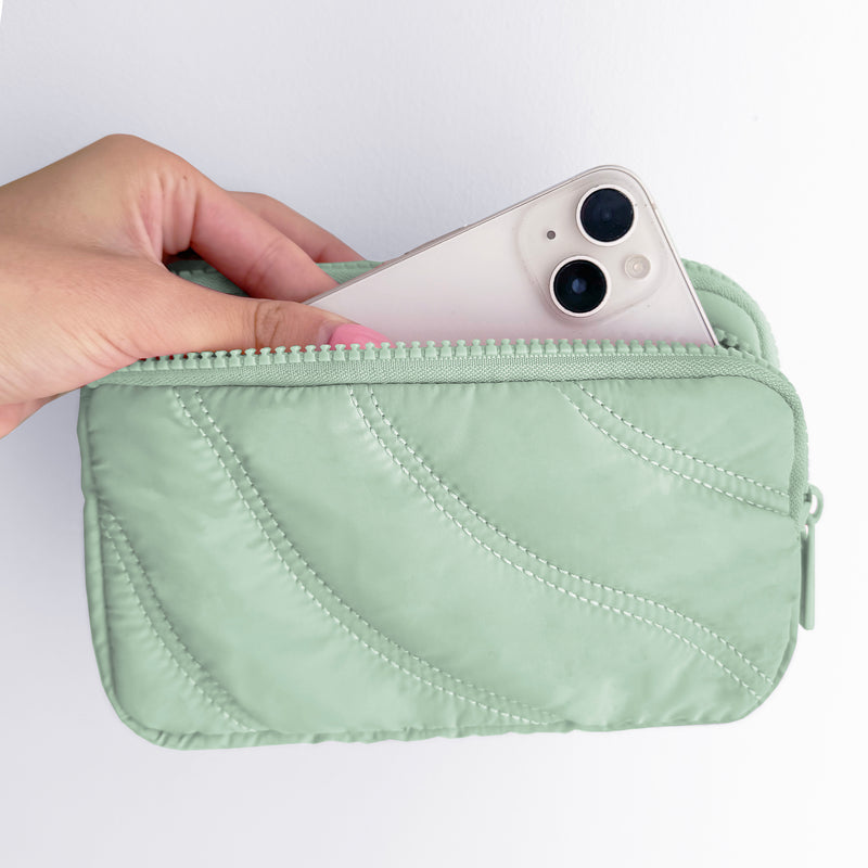 WALLET AND FUNCTIONAL POUCH WITH SNAP BACK WRISLET