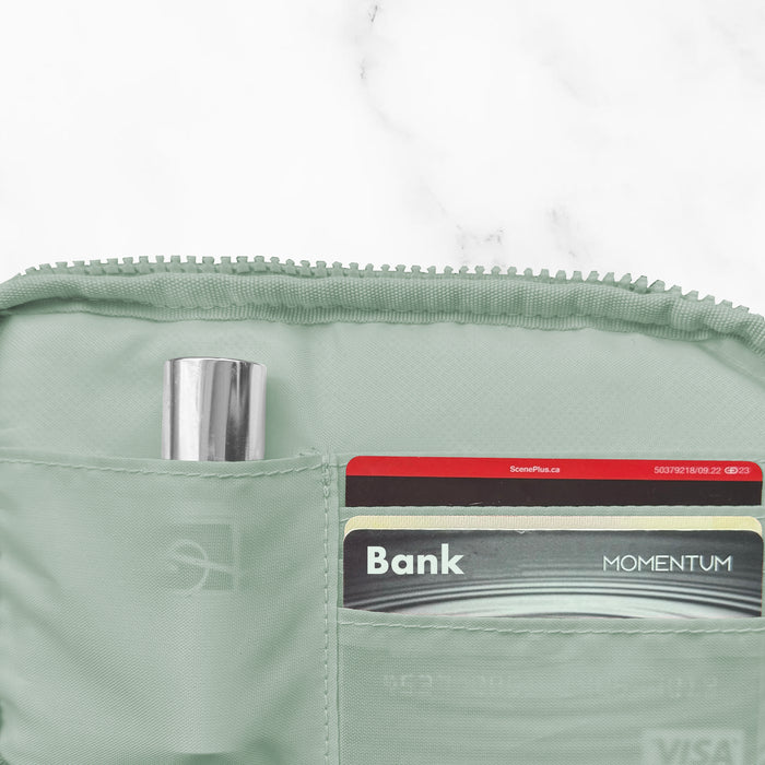 WALLET AND FUNCTIONAL POUCH WITH SNAP BACK WRISLET