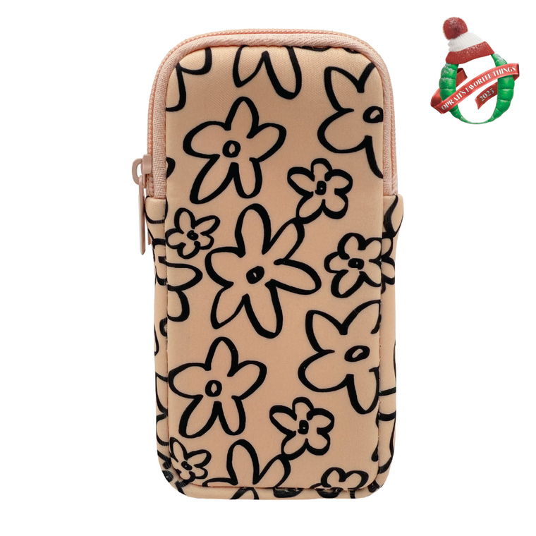 DOUBLE EYEGLASS CASE - CREAM FLORAL