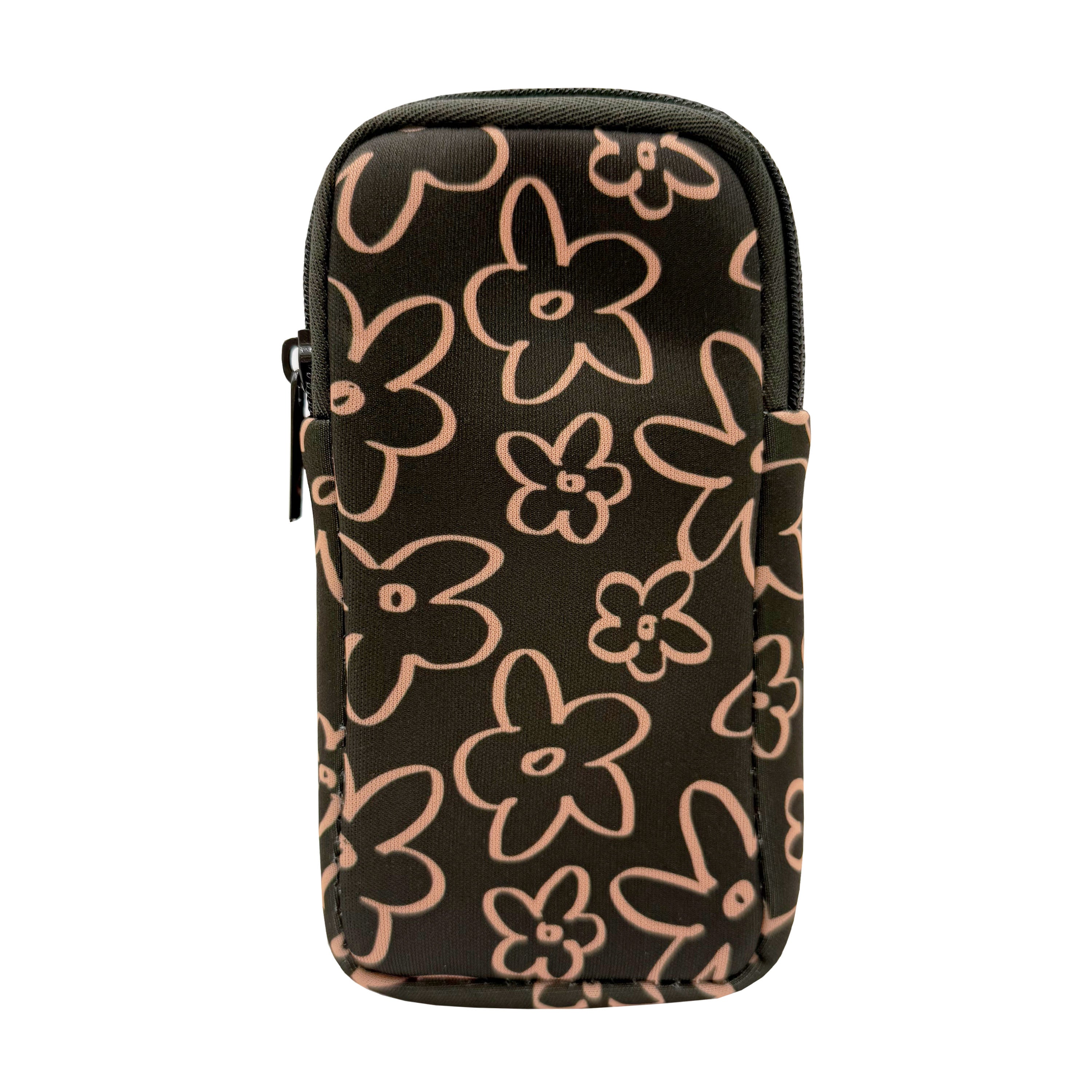 DOUBLE EYEGLASS CASE - OLIVE FLORAL