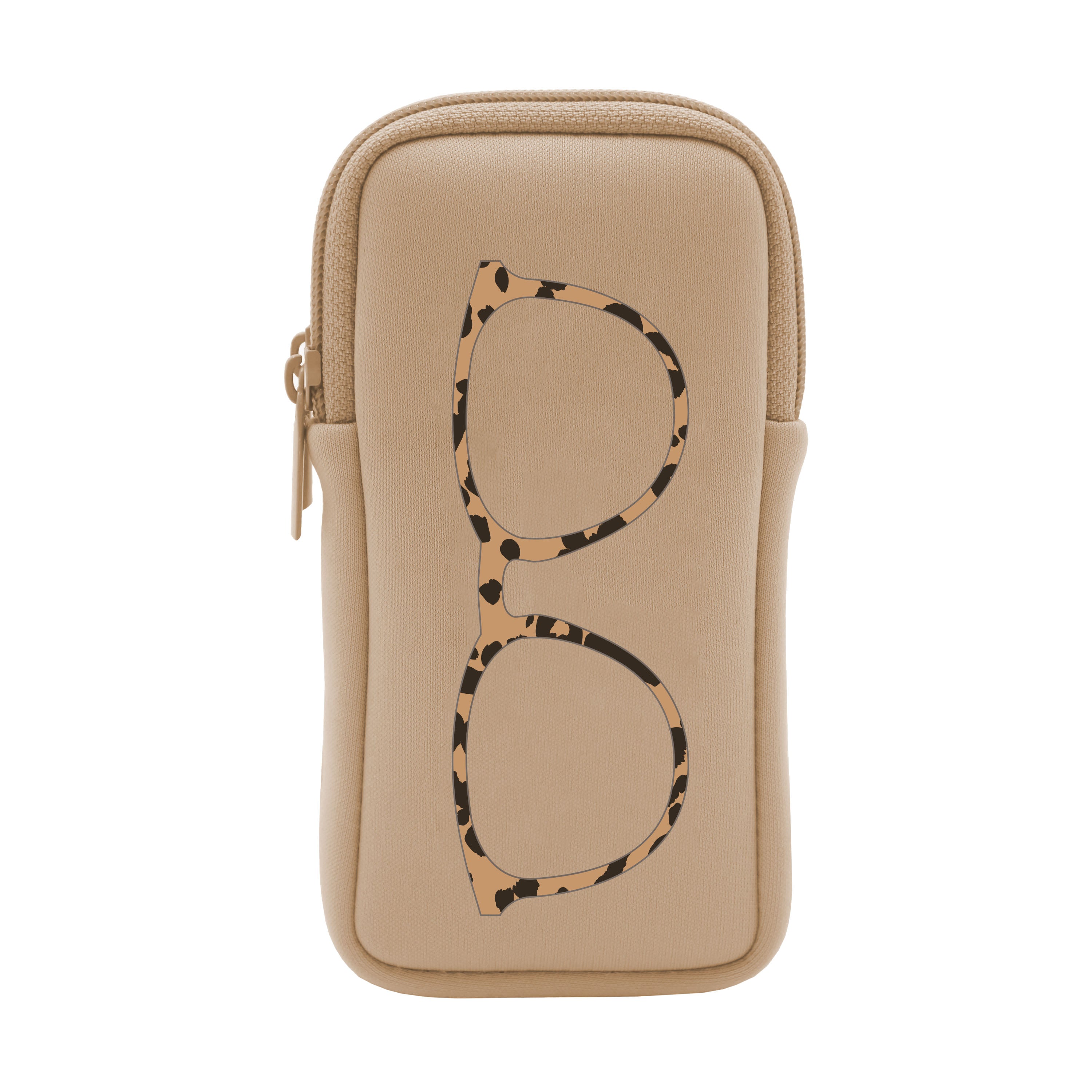 Étui à lunettes double - Léopard/Sable