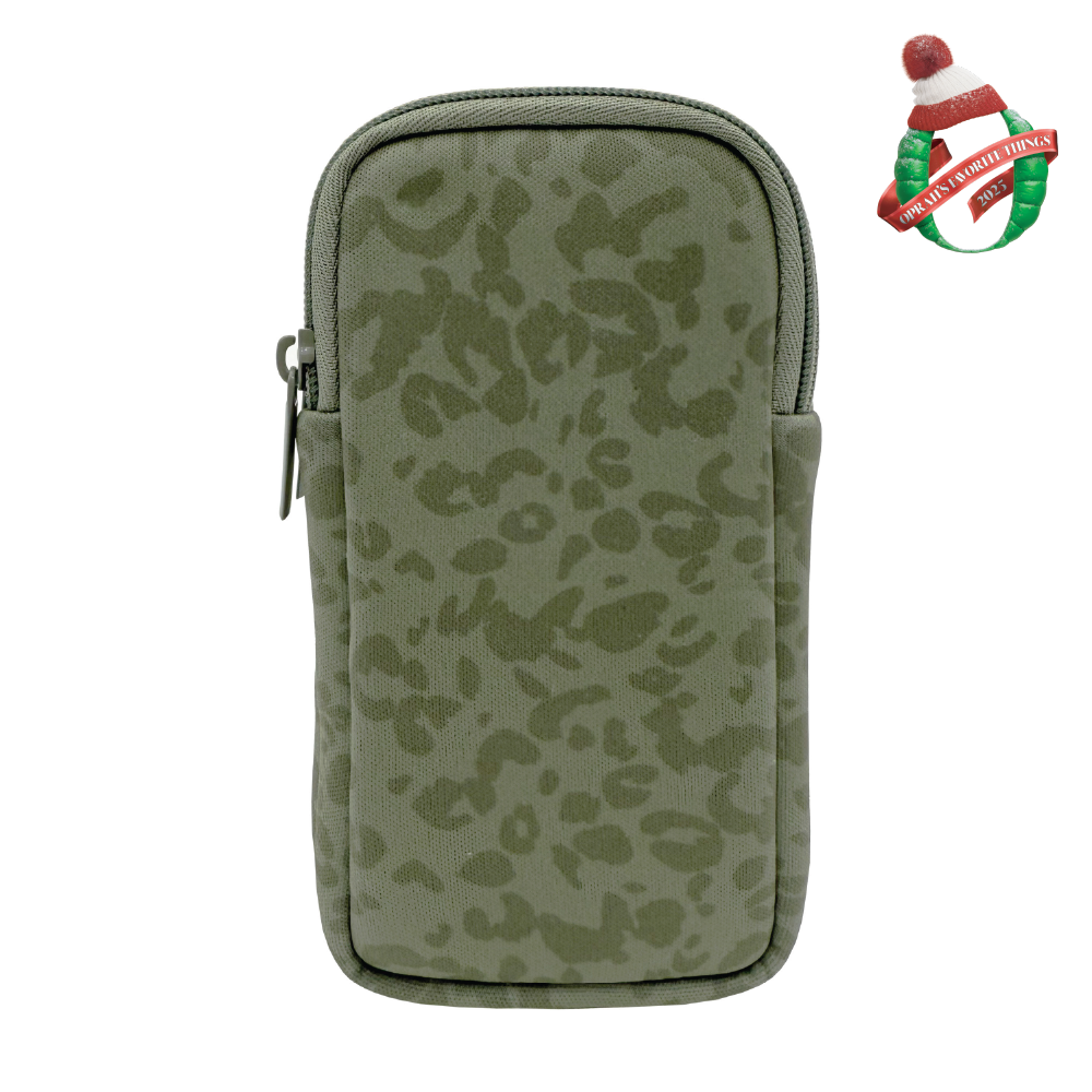 ÉTUI À LUNETTES DOUBLE - LÉOPARD/VERT SAUGE