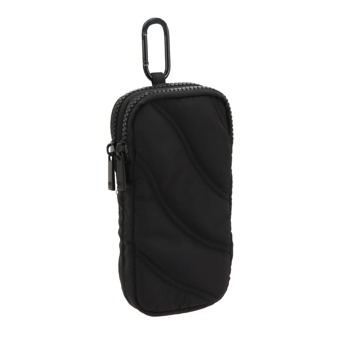 PUFFER DOUBLE EYE GLASS CASE WITH CARABINER