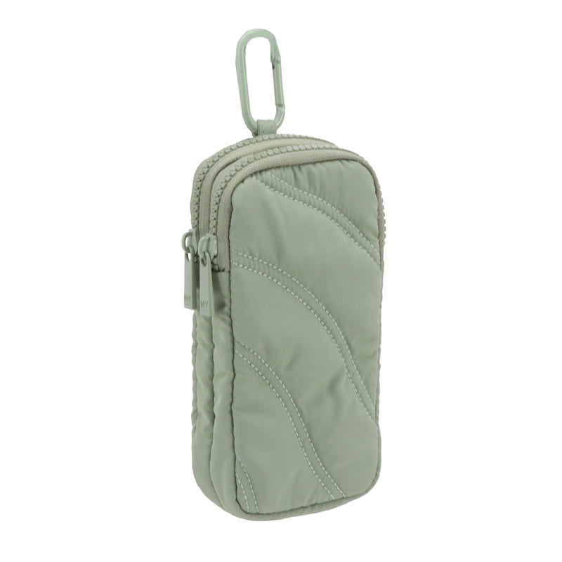 PUFFER DOUBLE EYE GLASS CASE WITH CARABINER