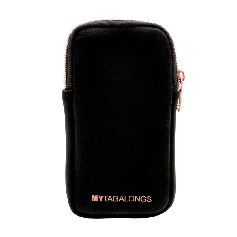 DOUBLE EYEGLASS CASE - BLACK/ROSE GOLD