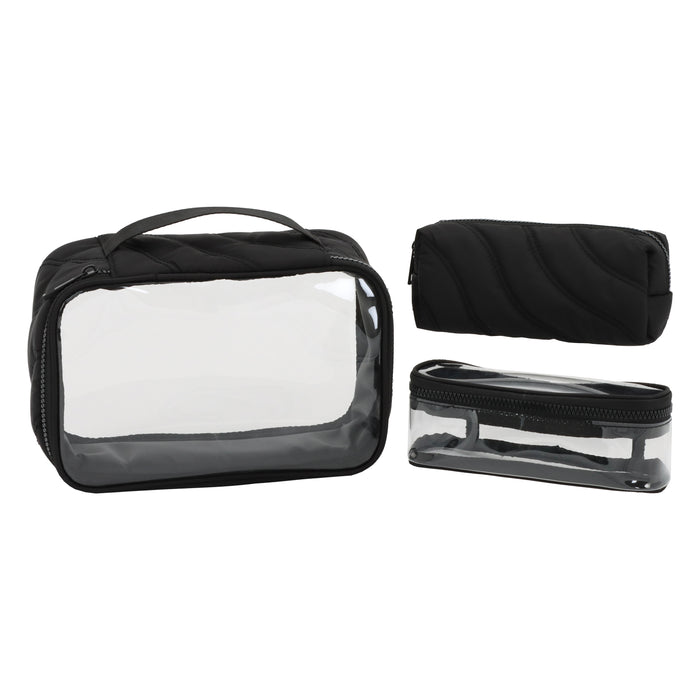 PUFFER SET OF 3 NESTED POUCHES