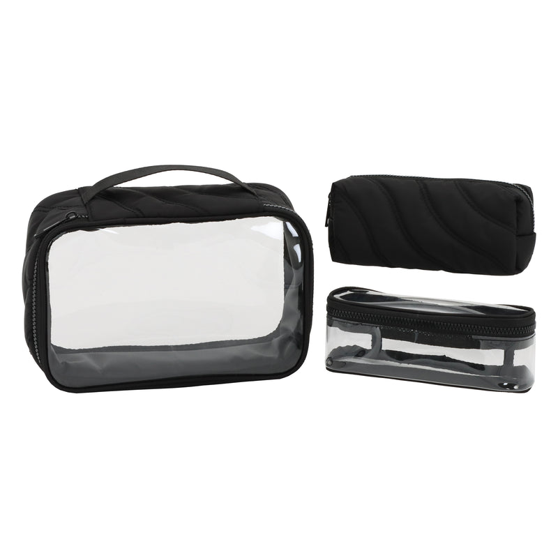 PUFFER SET OF 3 NESTED POUCHES