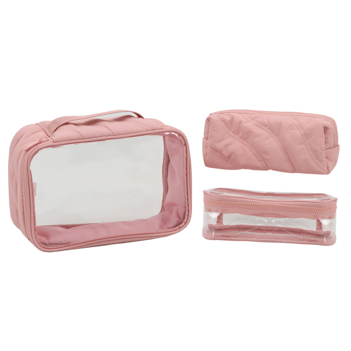 PUFFER SET OF 3 NESTED POUCHES