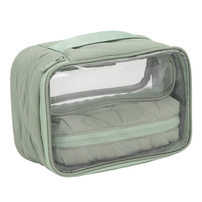 PUFFER SET OF 3 NESTED POUCHES