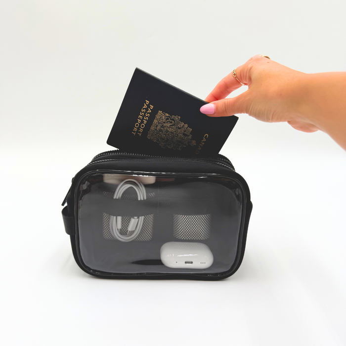 DOUBLE ZIPPER CLARITY CASE